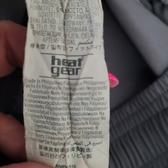 Under Armour HeatGear Fitted Athletic Pants Mens Size M Gray Track Basketball - Picture 8 of 9